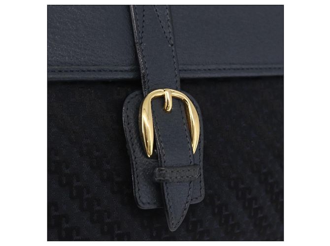 GUCCI Shoulder Bag Canvas Navy Gold - vista 14