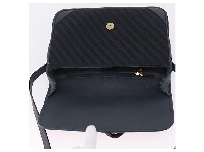 GUCCI Shoulder Bag Canvas Navy Gold - vista 15