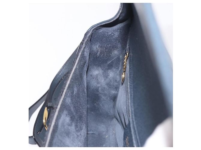 GUCCI Shoulder Bag Canvas Navy Gold - vista 19