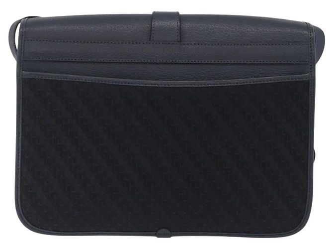 GUCCI Shoulder Bag Canvas Navy Gold - vista 3
