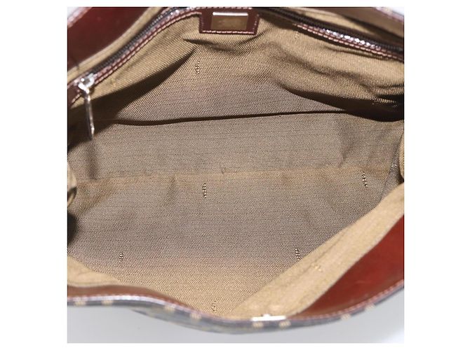 FENDI Zucca Canvas Hand Bag Brown Black - vista 18