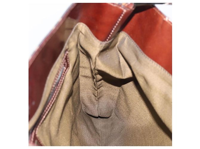 FENDI Zucca Canvas Hand Bag Brown Black - vista 19