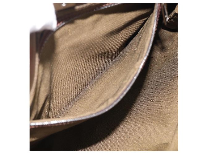 FENDI Zucca Canvas Hand Bag Brown Black - vista 22