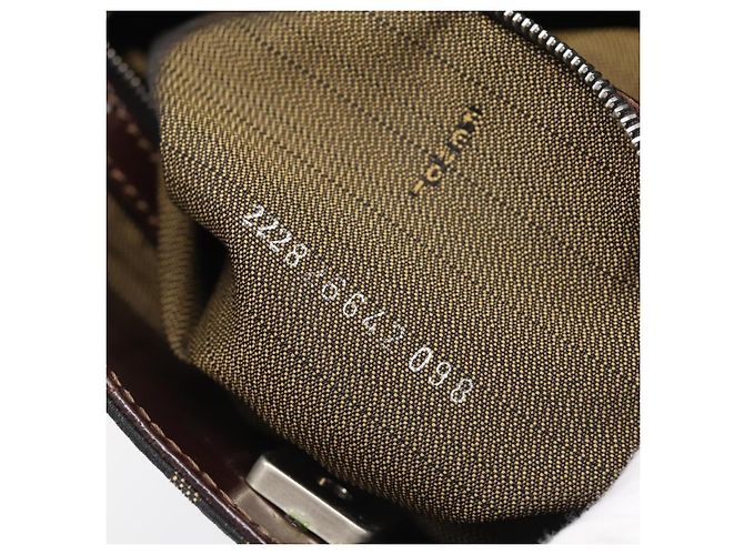 FENDI Zucca Canvas Hand Bag Brown Black - vista 23
