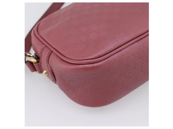 GUCCI Micro GG Canvas Micro Guccissima Bag Leather Gold Pink 309538 - vista 11