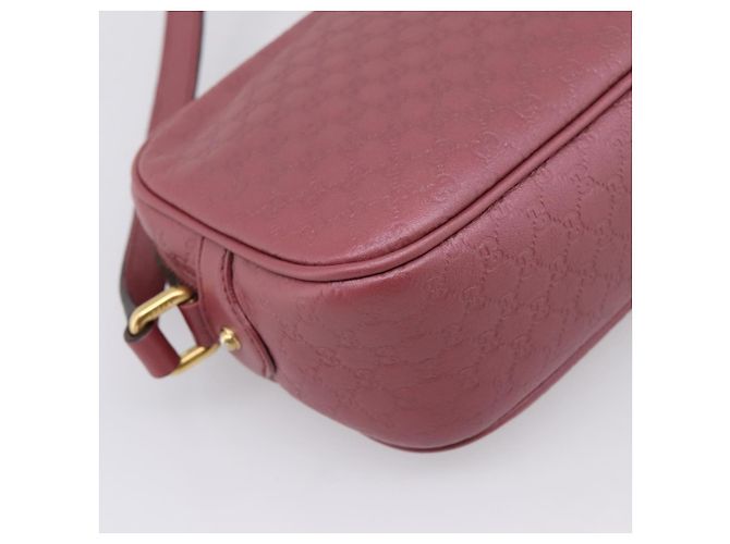 GUCCI Micro GG Canvas Micro Guccissima Bag Leather Gold Pink 309538 - vista 13