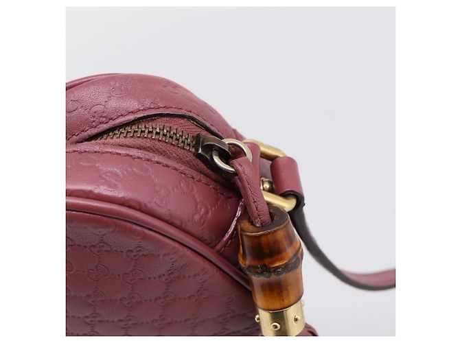 GUCCI Micro GG Canvas Micro Guccissima Bag Leather Gold Pink 309538 - vista 14