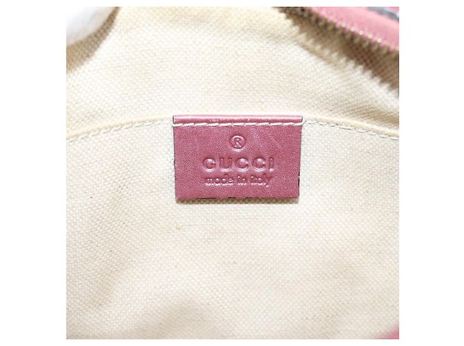 GUCCI Micro GG Canvas Micro Guccissima Bag Leather Gold Pink 309538 - vista 15