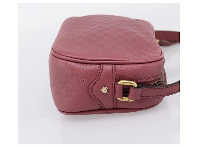 GUCCI Micro GG Canvas Micro Guccissima Bag Leather Gold Pink 309538 - vista 5