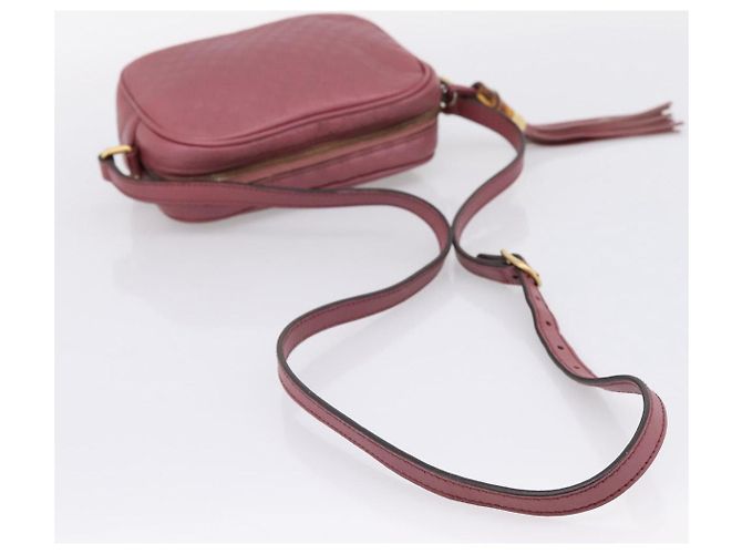 GUCCI Micro GG Canvas Micro Guccissima Bag Leather Gold Pink 309538 - vista 7