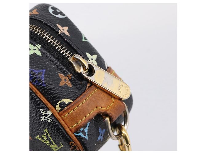LOUIS VUITTON Monogram Multicolor Trousse Wapity Pouch Black M58034 - vista 14