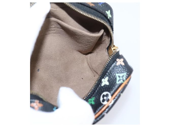 LOUIS VUITTON Monogram Multicolor Trousse Wapity Pouch Black M58034 - vista 17