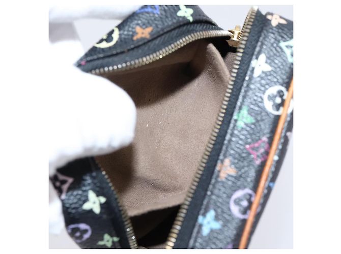 LOUIS VUITTON Monogram Multicolor Trousse Wapity Pouch Black M58034 - vista 19