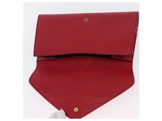 LOUIS VUITTON Epi Art Deco Clutch Bag Red M52637 LV - vista 12