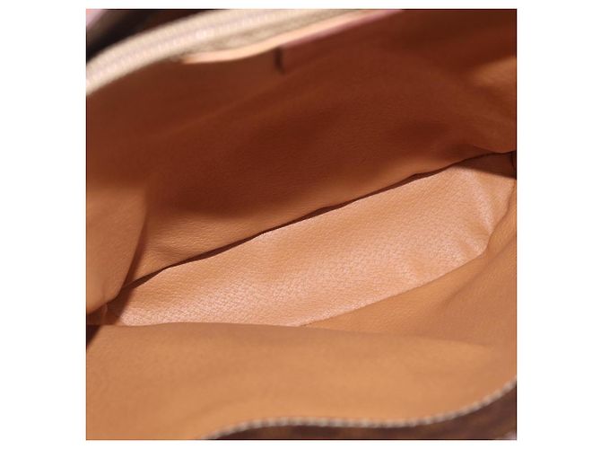 Céline CELINE Macadam Canvas Shoulder Bag PVC Leather Brown Gold - vista 19