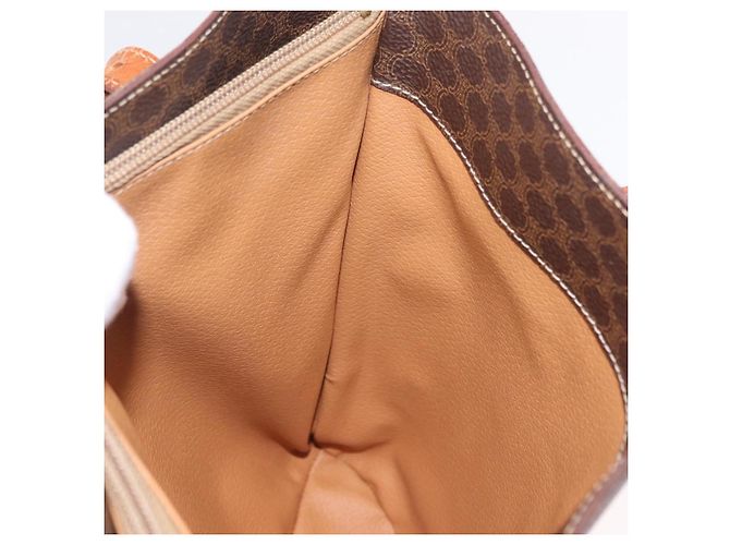 Céline CELINE Macadam Canvas Shoulder Bag PVC Leather Brown Gold - vista 20