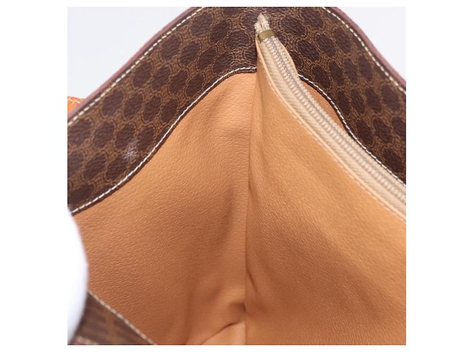 Céline CELINE Macadam Canvas Shoulder Bag PVC Leather Brown Gold - vista 23