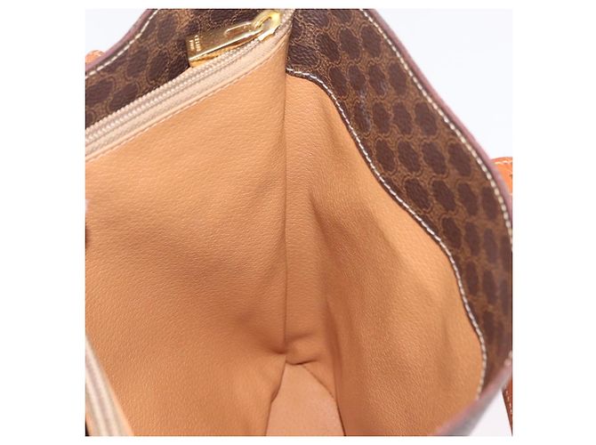Céline CELINE Macadam Canvas Shoulder Bag PVC Leather Brown Gold - vista 24