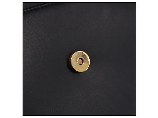 Céline CELINE Circle Shoulder Bag Leather Black Gold - vista 19