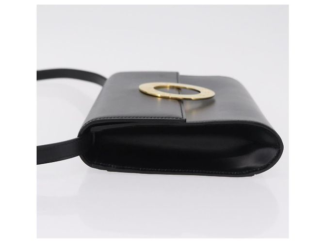 Céline CELINE Circle Shoulder Bag Leather Black Gold - vista 5