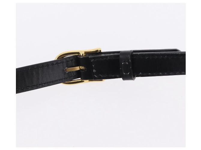 Céline CELINE Circle Shoulder Bag Leather Black Gold - vista 9