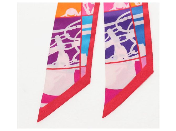 Hermès HERMES Twilly Scarf Silk Multicolor  BRIDES de GALA - vista 4