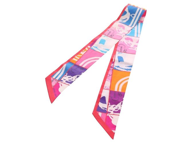 Hermès HERMES Twilly Scarf Silk Multicolor  BRIDES de GALA - vista 5