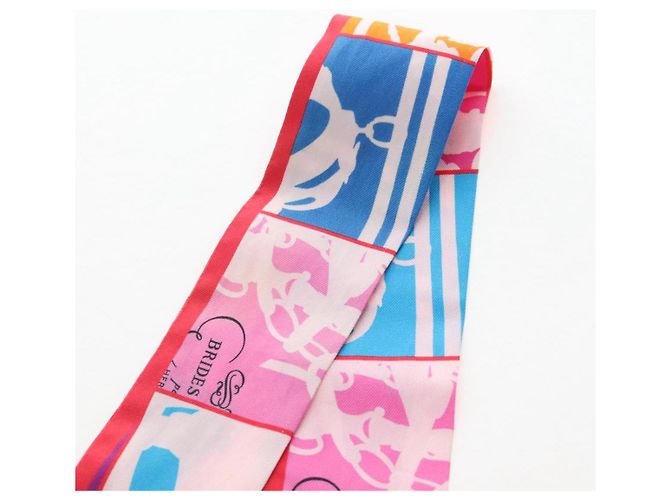 Hermès HERMES Twilly Scarf Silk Multicolor  BRIDES de GALA - vista 6