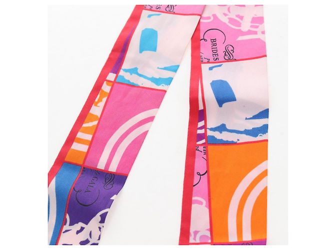 Hermès HERMES Twilly Scarf Silk Multicolor  BRIDES de GALA - vista 7