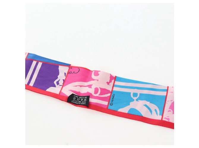 Hermès HERMES Twilly Scarf Silk Multicolor  BRIDES de GALA - vista 9