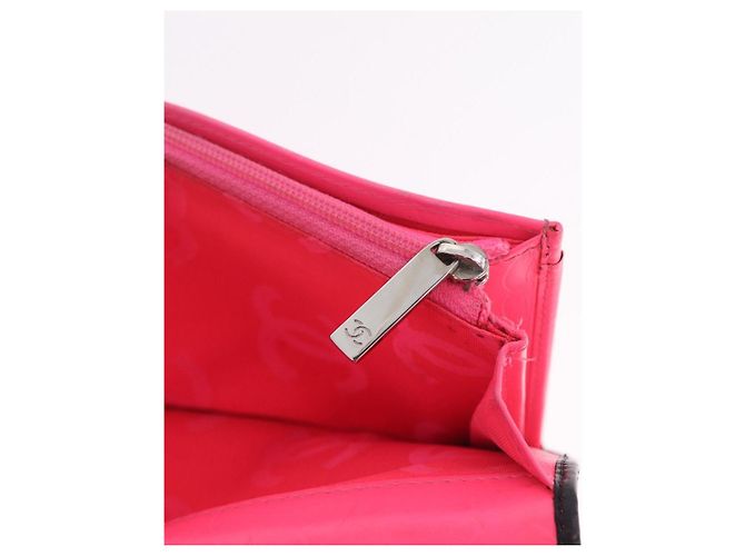 CHANEL Cambon Line Long Wallet Lamb Skin Black CC - vista 18