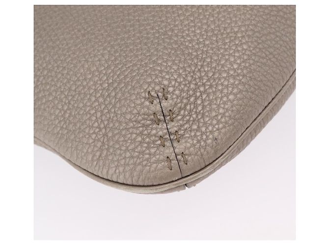 FENDI Celeria Shoulder Bag Leather Silver 8BT147 - vista 14