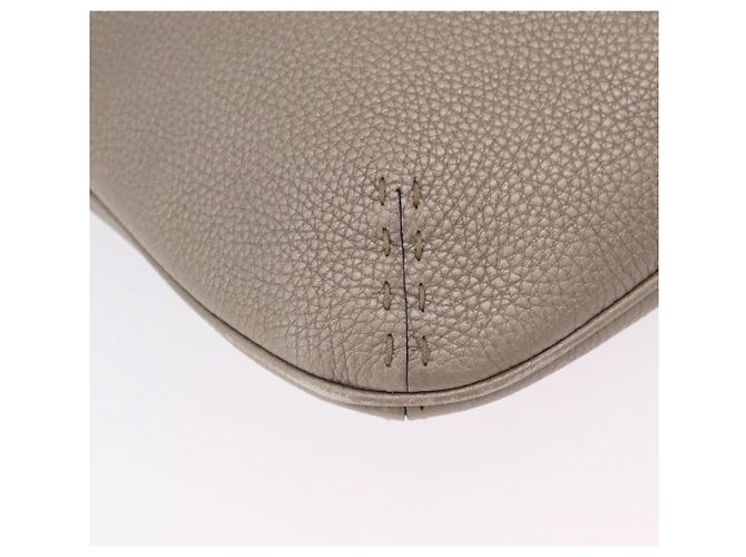 FENDI Celeria Shoulder Bag Leather Silver 8BT147 - vista 16