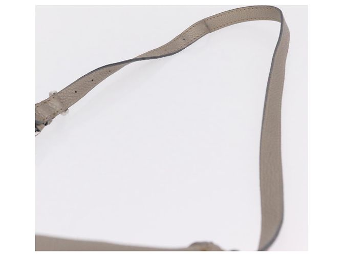 FENDI Celeria Shoulder Bag Leather Silver 8BT147 - vista 9