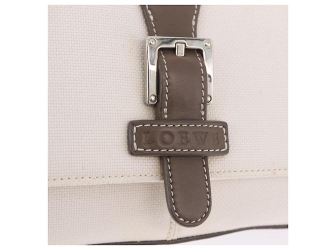 LOEWE Schultertasche Canvas White Silver - Ansicht 16