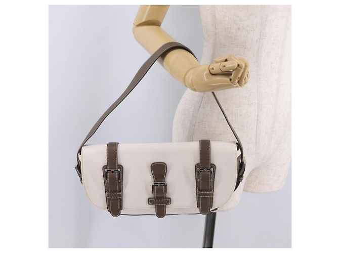 LOEWE Schultertasche Canvas White Silver - Ansicht 27