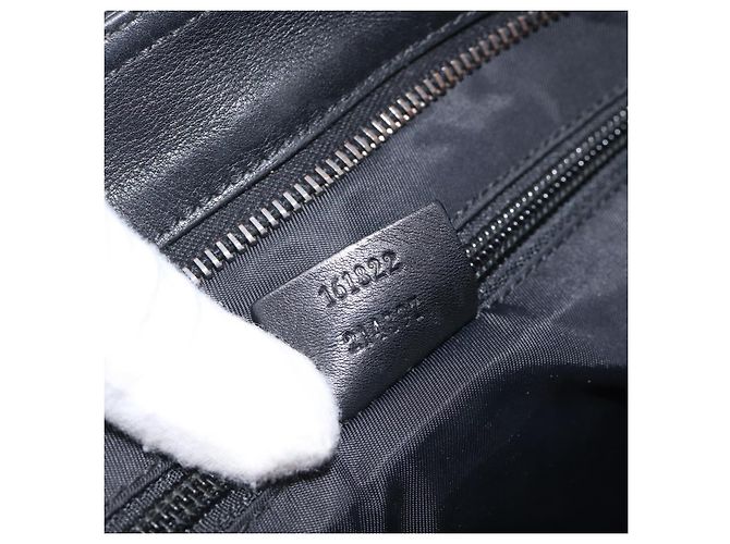 GUCCI GuccissimaGG Shoulder Bag Leather Black Silver 161822 - vista 22