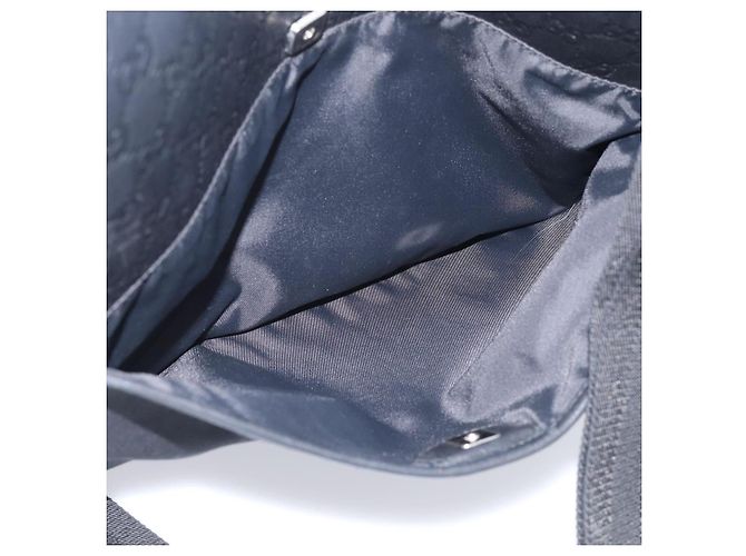 GUCCI GuccissimaGG Shoulder Bag Leather Black Silver 161822 - vista 23