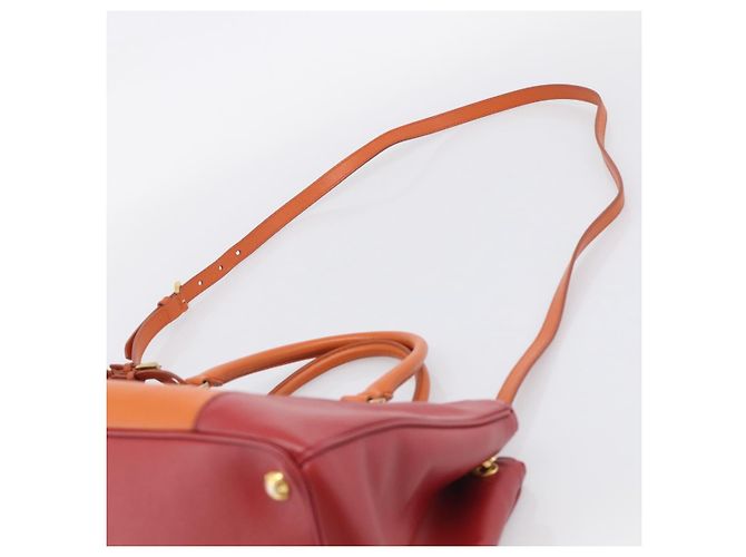 PRADA Galleria Hand Bag Saffiano 2way Orange Gold - vista 10