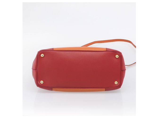 PRADA Galleria Hand Bag Saffiano 2way Orange Gold - vista 11