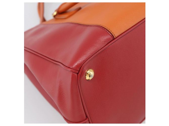 PRADA Galleria Hand Bag Saffiano 2way Orange Gold - vista 15