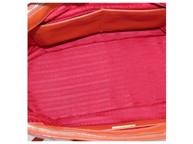 PRADA Galleria Hand Bag Saffiano 2way Orange Gold - vista 19
