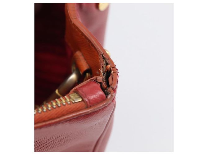 PRADA Galleria Hand Bag Saffiano 2way Orange Gold - vista 32