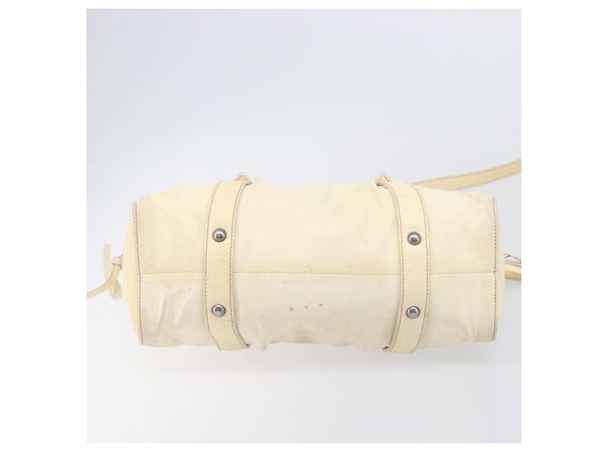 Miu Miu Hand Bag Leather 2way Ivory Silver - vista 15
