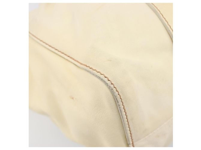 Miu Miu Hand Bag Leather 2way Ivory Silver - vista 18