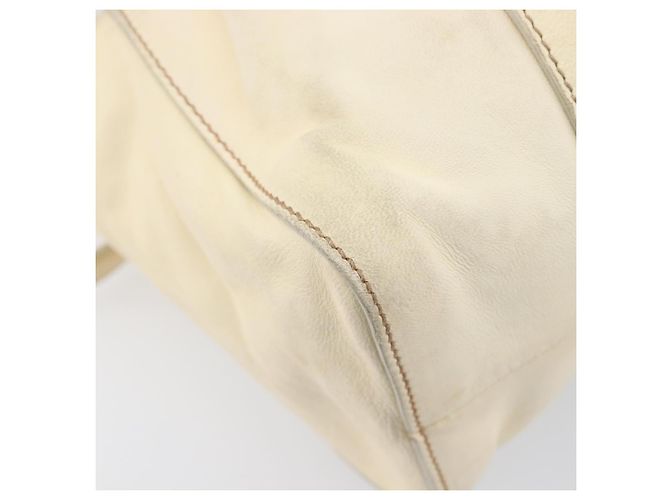Miu Miu Hand Bag Leather 2way Ivory Silver - vista 20