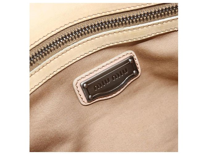 Miu Miu Hand Bag Leather 2way Ivory Silver - vista 25