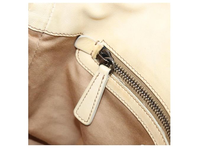 Miu Miu Hand Bag Leather 2way Ivory Silver - vista 29