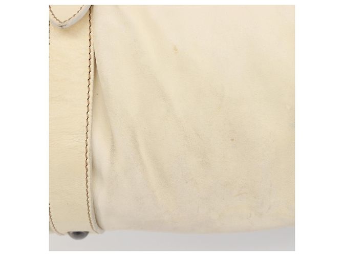 Miu Miu Hand Bag Leather 2way Ivory Silver - vista 6