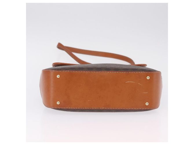 Céline CELINE Macadam Canvas Hand Bag PVC Leather 2way Brown Gold - vista 15
